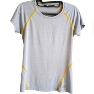 The North Face Athletic Top Gray With Yellow Accents SP Like New Activewear‎